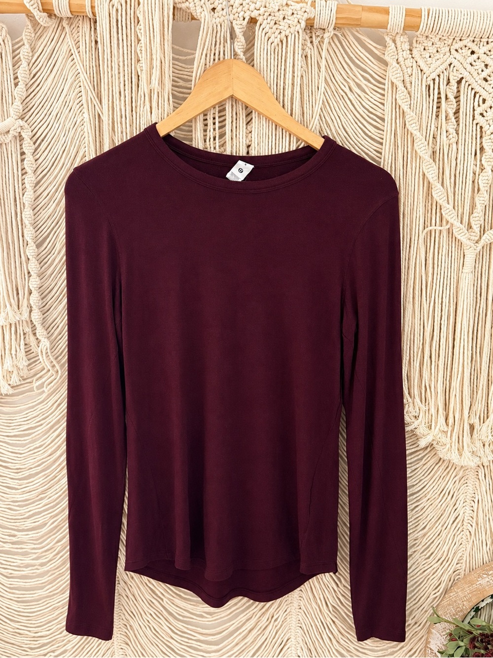 Lululemon Love Long Sleeve Shirt Vintage Plum Burgundy Women’s